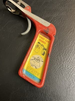 VTG Alfco Spray Can Handle for Spray Cans Paint USA Red Plastic & metal - Thumbnail 2