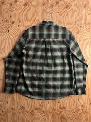 Dixxon Shirt Womens XL Green Black Plaid Snap Flannel Stay Gravity Grounded GC - Thumbnail 10