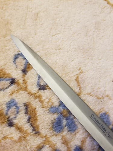 Vintage Cordon Bleu Carving Slicing Knife 10" High Carbon Japan No-stain Steel - Thumbnail 4
