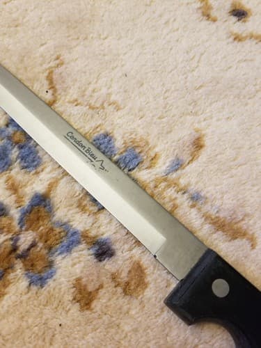 Vintage Cordon Bleu Carving Slicing Knife 10" High Carbon Japan No-stain Steel - Thumbnail 3