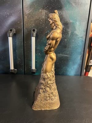 Niels Andersen Bodybuild Self Sculpted Man Chisel Sculpture Statue Trophy Award - Thumbnail 6