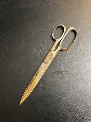 Vintage "SIERRA" Shears Scissors 4-5” (10” Total) USA Antique Rusty - Image 1