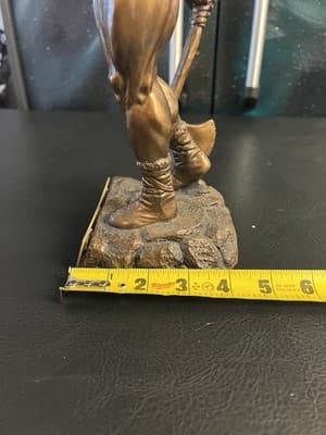 Niels Andersen Bodybuilder Muscle Viking Trophy Sculpture Statue 14" 1999 Award - Thumbnail 12