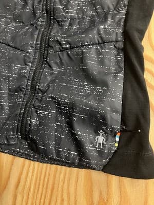 Smartwool Smartloft 60 Hoodie Vest Full Zip Merino Wool Hybrid Black Women’s XS - Thumbnail 4