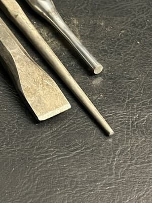 7 Lot Plomb Tools Craftsman Cold Chisels Punches Drifts Bolt Extractor USA Set - Thumbnail 6