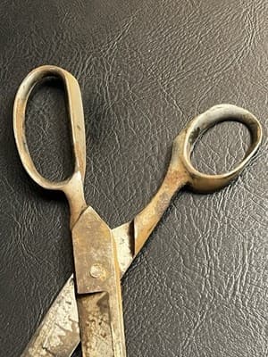Vintage "SIERRA" Shears Scissors 4-5” (10” Total) USA Antique Rusty - Thumbnail 11