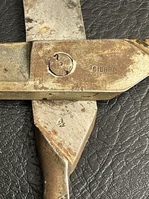 Vintage "SIERRA" Shears Scissors 4-5” (10” Total) USA Antique Rusty - Thumbnail 4