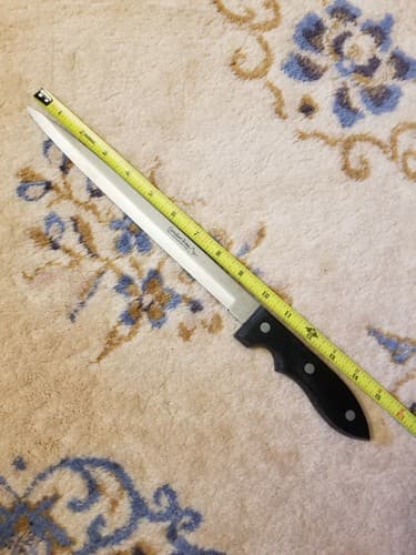 Vintage Cordon Bleu Carving Slicing Knife 10" High Carbon Japan No-stain Steel - Thumbnail 8