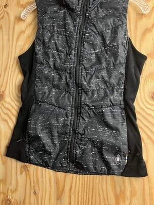 Smartwool Smartloft 60 Hoodie Vest Full Zip Merino Wool Hybrid Black Women’s XS - Thumbnail 3