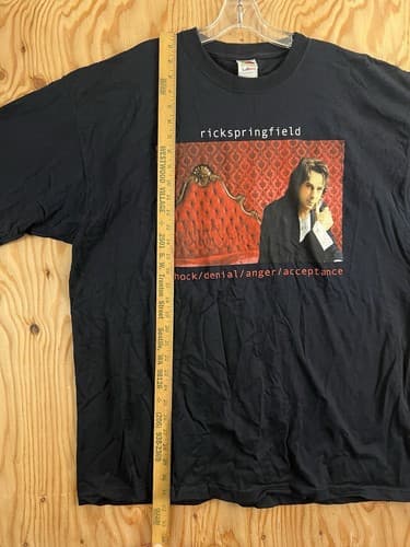 Vtg Rick Springfield Shock Denial Anger Acceptance 2004 Band Tour Shirt Mens XXL - Thumbnail 7