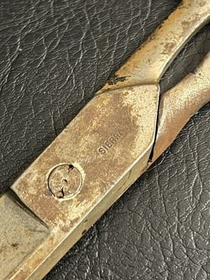 Vintage "SIERRA" Shears Scissors 4-5” (10” Total) USA Antique Rusty - Thumbnail 3