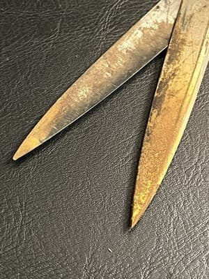 Vintage "SIERRA" Shears Scissors 4-5” (10” Total) USA Antique Rusty - Thumbnail 7