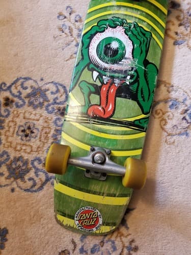 Vintage 90s Santa Cruz Complete Skateboard Eyegore Cruiser Jammer Jim Phillip - Thumbnail 3