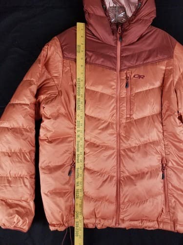 Outdoor Research Transcendent Down Hoody Womens XL Puffer Orange Pink Puff Zip - Thumbnail 10