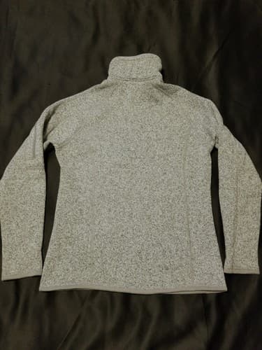 Patagonia Women's S Better Sweater 1/4 Zip Fleece Pullover - Heather Gray - Thumbnail 7