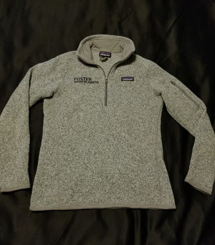Patagonia Women's S Better Sweater 1/4 Zip Fleece Pullover - Heather Gray - Image 1
