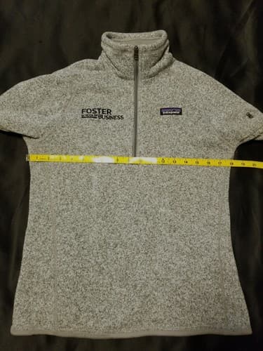 Patagonia Women's S Better Sweater 1/4 Zip Fleece Pullover - Heather Gray - Thumbnail 5