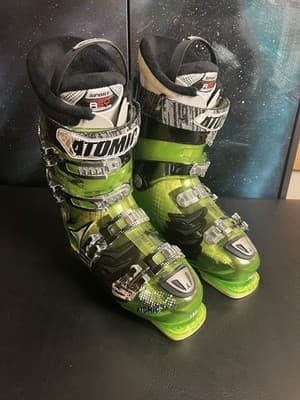 ATOMIC HAWX 90 Mens Ski Boots Green Black 28/28.5 US 10-10.5 RECCO Hi-Perf Fit - Thumbnail 10