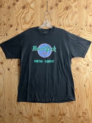 Vintage Hard Rock Cafe New York T Shirt Sz XL Single Stitch USA Faded Neon 90s - Image 1