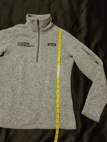 Patagonia Women's S Better Sweater 1/4 Zip Fleece Pullover - Heather Gray - Thumbnail 4
