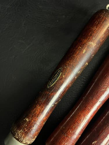 Vintage Craftsman’s Wood Lathe Turning Tools, USA Lot Of 3 Chisels Blades Knives - Thumbnail 11