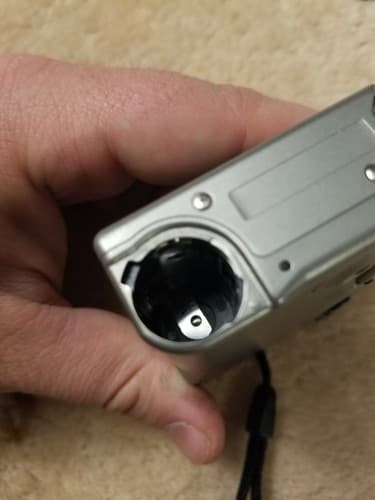 Canon IX 240 ELPH APS Point and Shoot Film Camera Silver Untested For Parts - Thumbnail 11