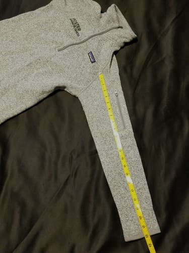 Patagonia Women's S Better Sweater 1/4 Zip Fleece Pullover - Heather Gray - Thumbnail 6