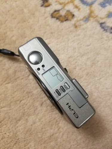 Canon IX 240 ELPH APS Point and Shoot Film Camera Silver Untested For Parts - Thumbnail 4
