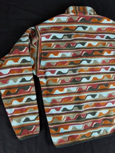 Patagonia Synchilla Sweater Men's M Delta Cinder Red Southwestern Snap Aztec - Thumbnail 9