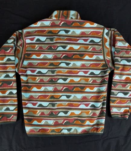 Patagonia Synchilla Sweater Men's M Delta Cinder Red Southwestern Snap Aztec - Thumbnail 7