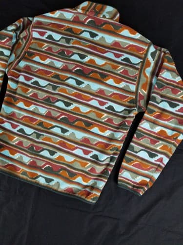 Patagonia Synchilla Sweater Men's M Delta Cinder Red Southwestern Snap Aztec - Thumbnail 8