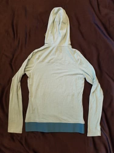 Outdoor Research Womens Red Rock Hoody Shirt Blue Teal Lightweight PullOver XS - Thumbnail 4