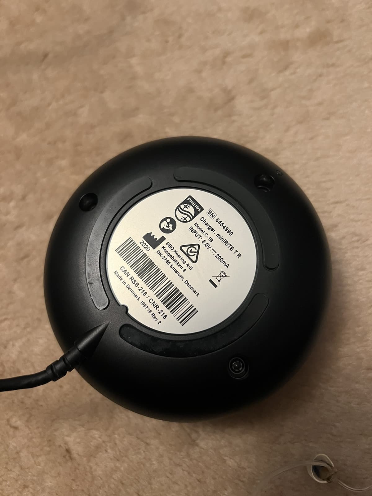 Philips Hearlink Hearing Aids 9010 MNR TR Right & Left MiniRITE Charging Base - Thumbnail 8