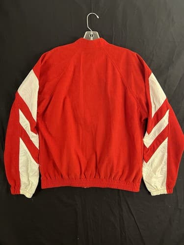 VTG Rare NIKE JORDAN Air Flight Jumpman M Track Jacket/Pants Suit Red White USA - Thumbnail 9