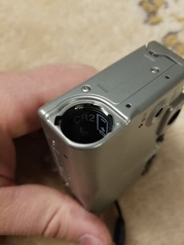 Canon IX 240 ELPH APS Point and Shoot Film Camera Silver Untested For Parts - Thumbnail 10