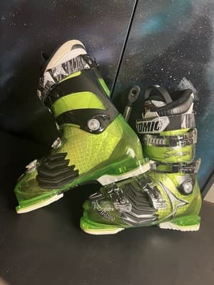 ATOMIC HAWX 90 Mens Ski Boots Green Black 28/28.5 US 10-10.5 RECCO Hi-Perf Fit - Thumbnail 6