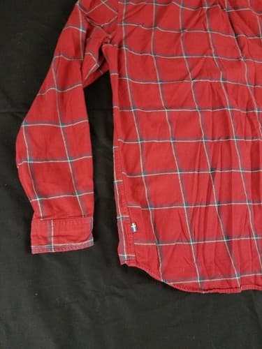 FjallRaven Ovik Comfort Button Up Shirt Mens L Red Oak Long Sleeve Lumberjack - Thumbnail 5