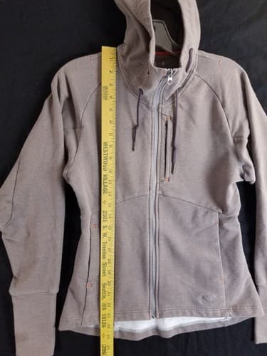 Arc'teryx Women's S Tarsa Hoody Full Zip-Up Plum Grey Sweatshirt 13708 - Thumbnail 11