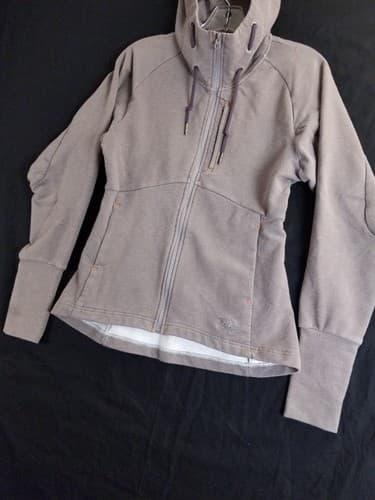 Arc'teryx Women's S Tarsa Hoody Full Zip-Up Plum Grey Sweatshirt 13708 - Thumbnail 2