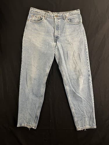 Vtg 90s Levis 550 Blank Tab Light Wash Jeans Size Fits 38x32 *36x31 USA Tapered - Image 1