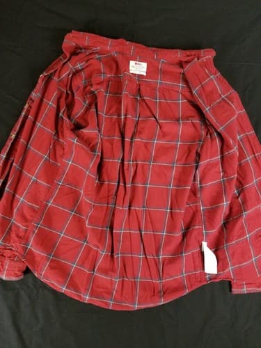 FjallRaven Ovik Comfort Button Up Shirt Mens L Red Oak Long Sleeve Lumberjack - Thumbnail 6