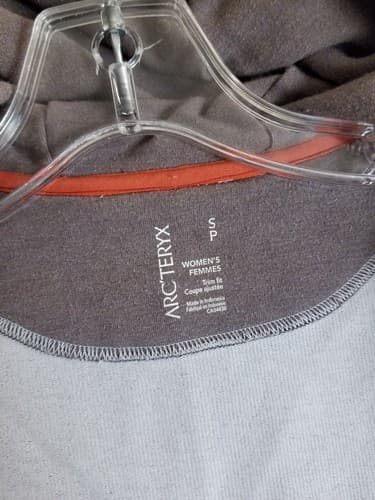 Arc'teryx Women's S Tarsa Hoody Full Zip-Up Plum Grey Sweatshirt 13708 - Thumbnail 7