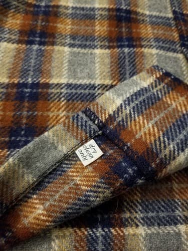 Vtg Pendleton Wool Cruiser Heavy Shirt Jacket Plaid Mens L Rare Leather Elbow - Thumbnail 4
