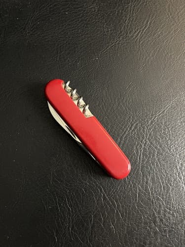 Victorinox Officer Swiss Army Folding Knife “Walter” Red Rostfrei Utility 6 Vtg - Thumbnail 7