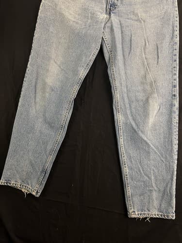 Vtg 90s Levis 550 Blank Tab Light Wash Jeans Size Fits 38x32 *36x31 USA Tapered - Thumbnail 6