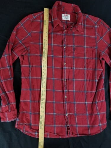 FjallRaven Ovik Comfort Button Up Shirt Mens L Red Oak Long Sleeve Lumberjack - Thumbnail 9