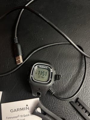 Garmin Forerunner 10 GPS Fitness Running Watch with Charger Black *NO BAND - Thumbnail 8