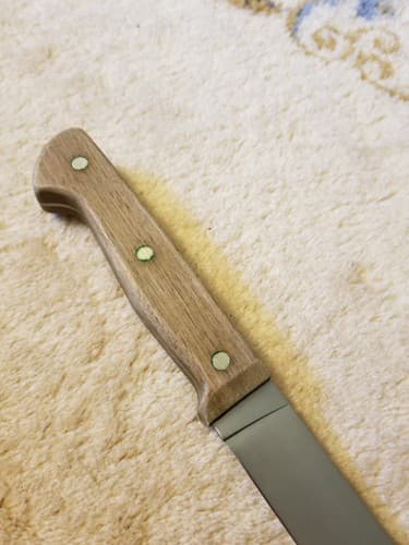 Gerber Legendary Blades 1206 8” Slicer Knife Kitchen Vtg Wood Handle Blade - Thumbnail 10