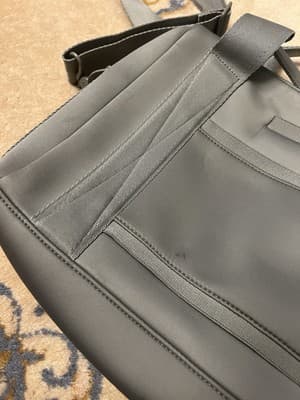 Rare Dagne Dover Grey Laptop Tote Bag Zip 15x11x4 Grey Carryall Large - Thumbnail 6