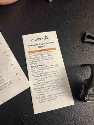 Garmin Forerunner 10 GPS Fitness Running Watch with Charger Black *NO BAND - Thumbnail 9